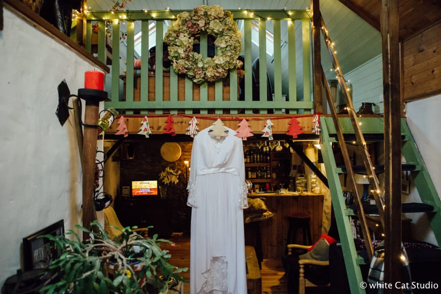 Irish cottage wedding preparations 