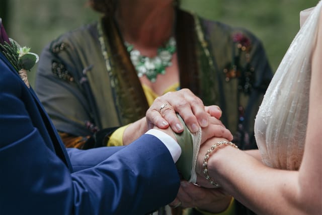 irish hand fasting ceremony Destination elopement wedding Ireland tying the knot 