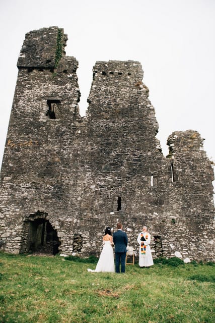 Irish Castle ruins elopement 