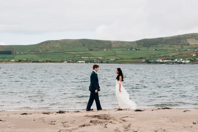 Ireland beach wedding 