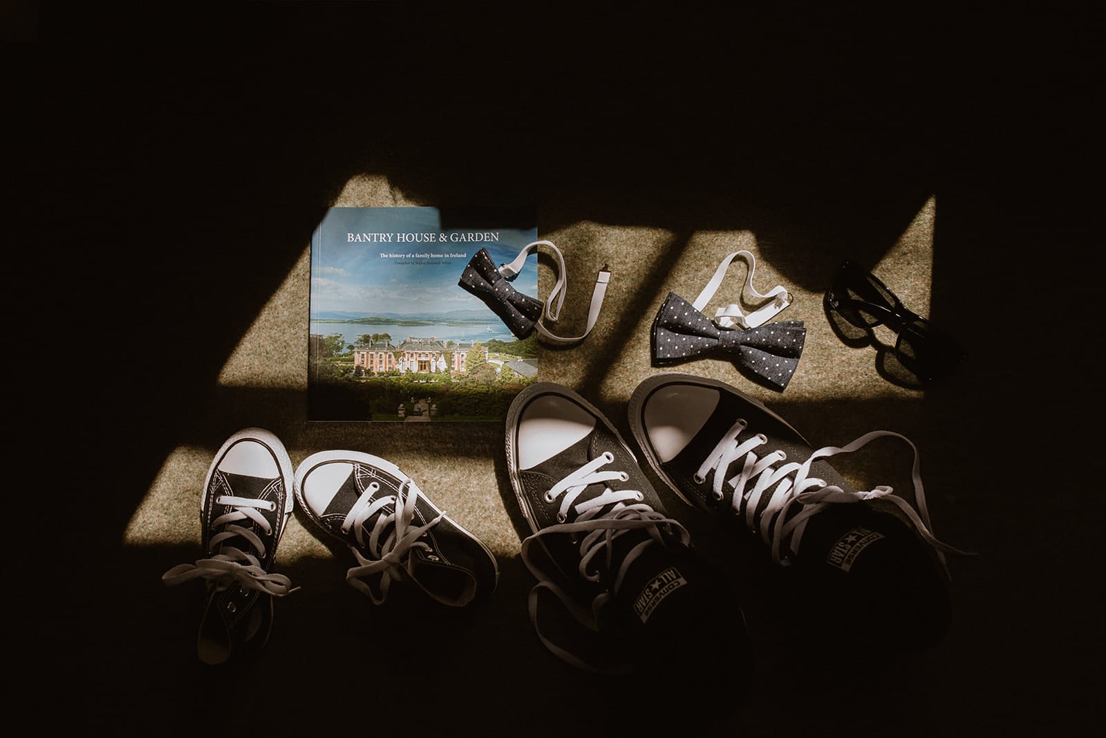 Celtic Ruins and Bantry House Elopement Converse tennis shoes