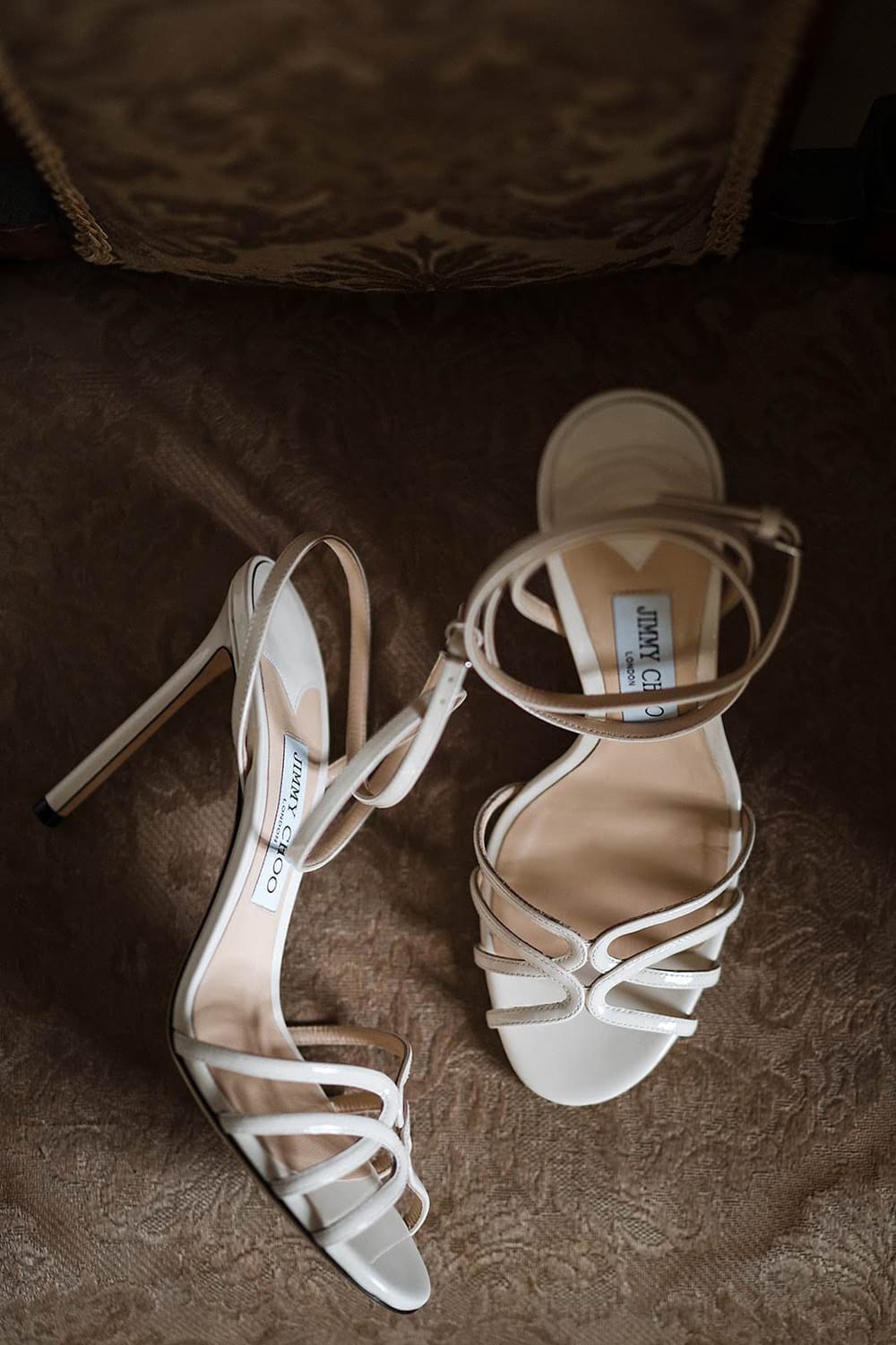 Castle elopement wedding shoes 