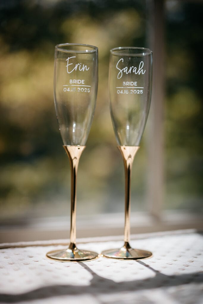 Glasses for champagne 